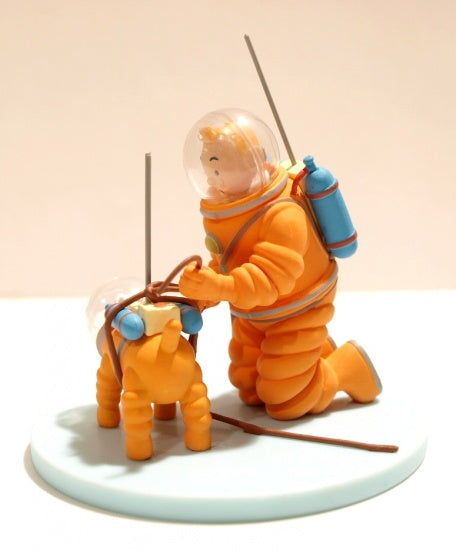 Coffret Scène Tintin Astronaute - Figurine Moulinsart (Occasion)