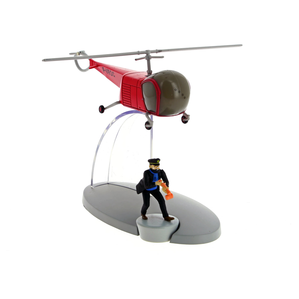 Figurine Tintin N°36 En Avion & Hélicoptère – Bordure De L'affaire Tournesol