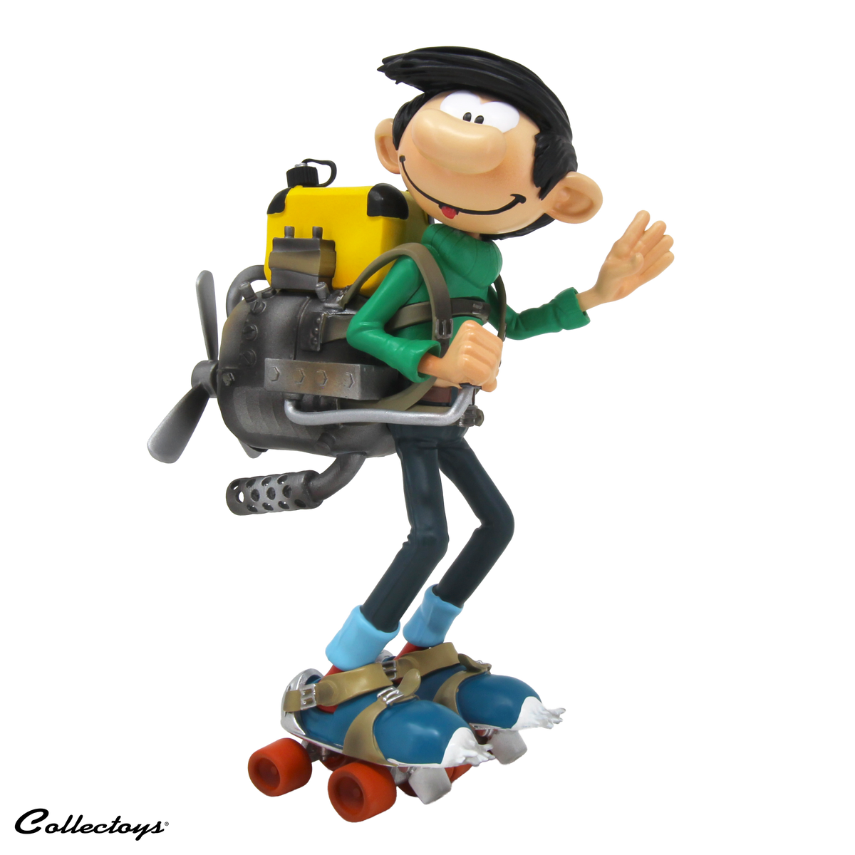 GASTON LAGAFFE EN Resine Helice A Moteur Pour Patineur Plastoy 2004 12