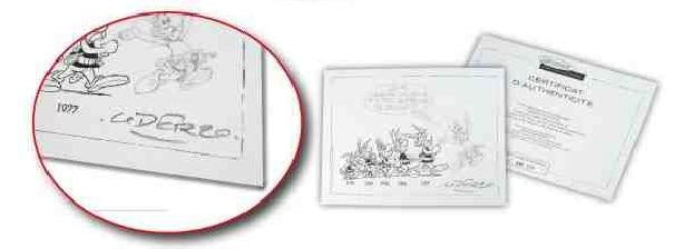 Leblon Delienne-Catalogue, certificat numéroté - Pour sculpture Agecanonix