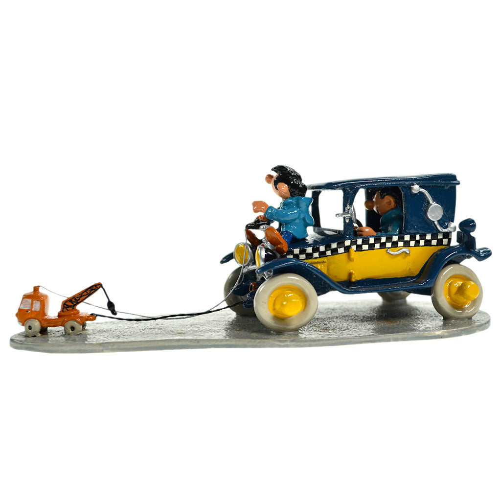 Pixi Franquin Gaston Lagaffe - Le taxi et la mini dépanneuse et Longta – Figurine Mythique Pixi Franquin Gaston Lagaffe - Le taxi et la mini dépanneuse et Longta – Figurine Mythique