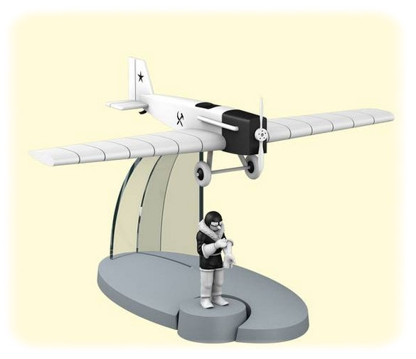 Figurine Avion Tintin Prototypir C46 - Collection Officielle Moulinsart N°46 - Neuf