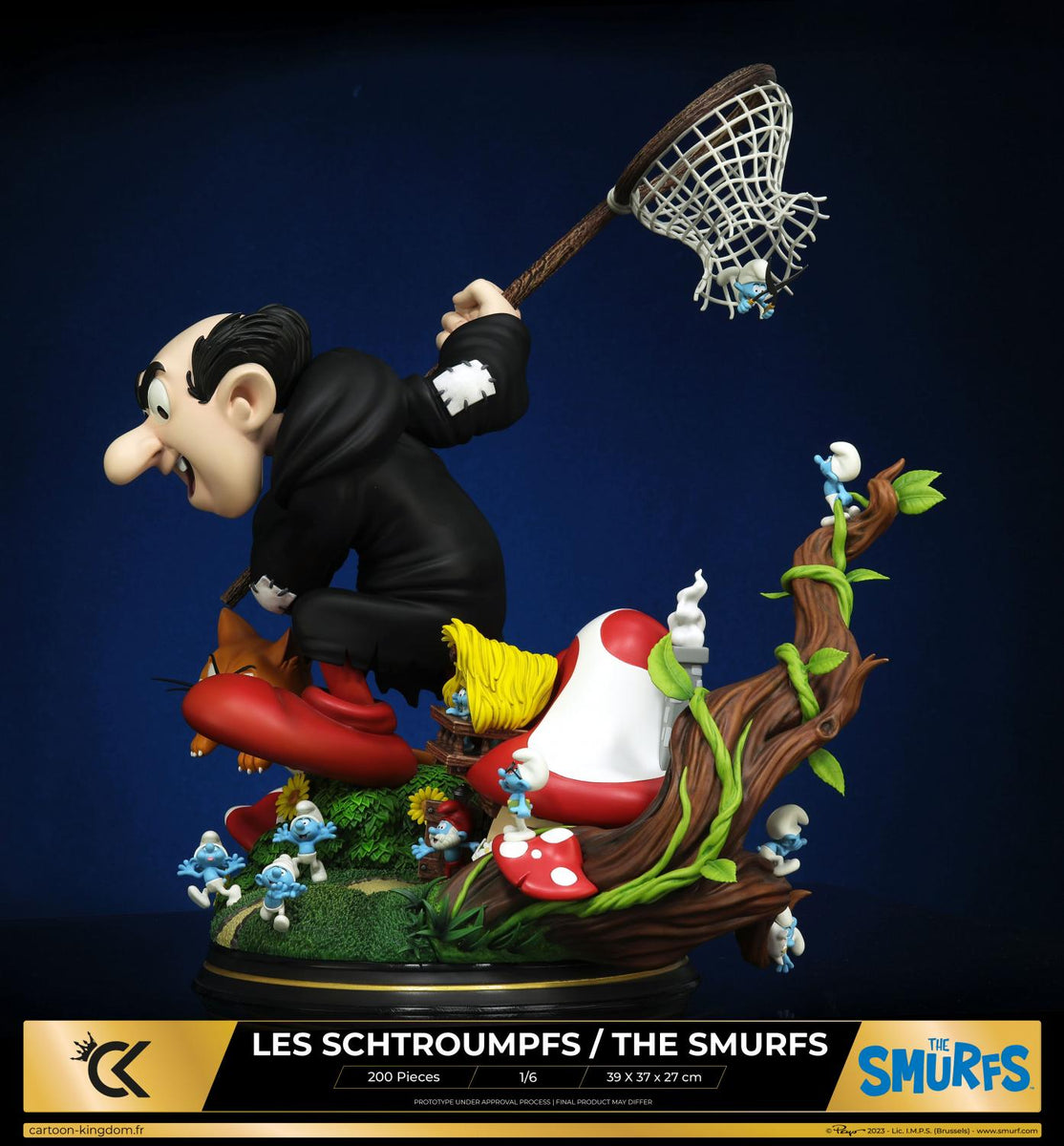 Billet de collection CK Golden Ticket Les Schtroumpfs (Schtroumpf peintre Billet de collection CK Golden Ticket Les Schtroumpfs (Schtroumpf peintre