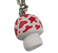 Délicieux Porte-clés En Forme De Champignon En Peluche-Noir
