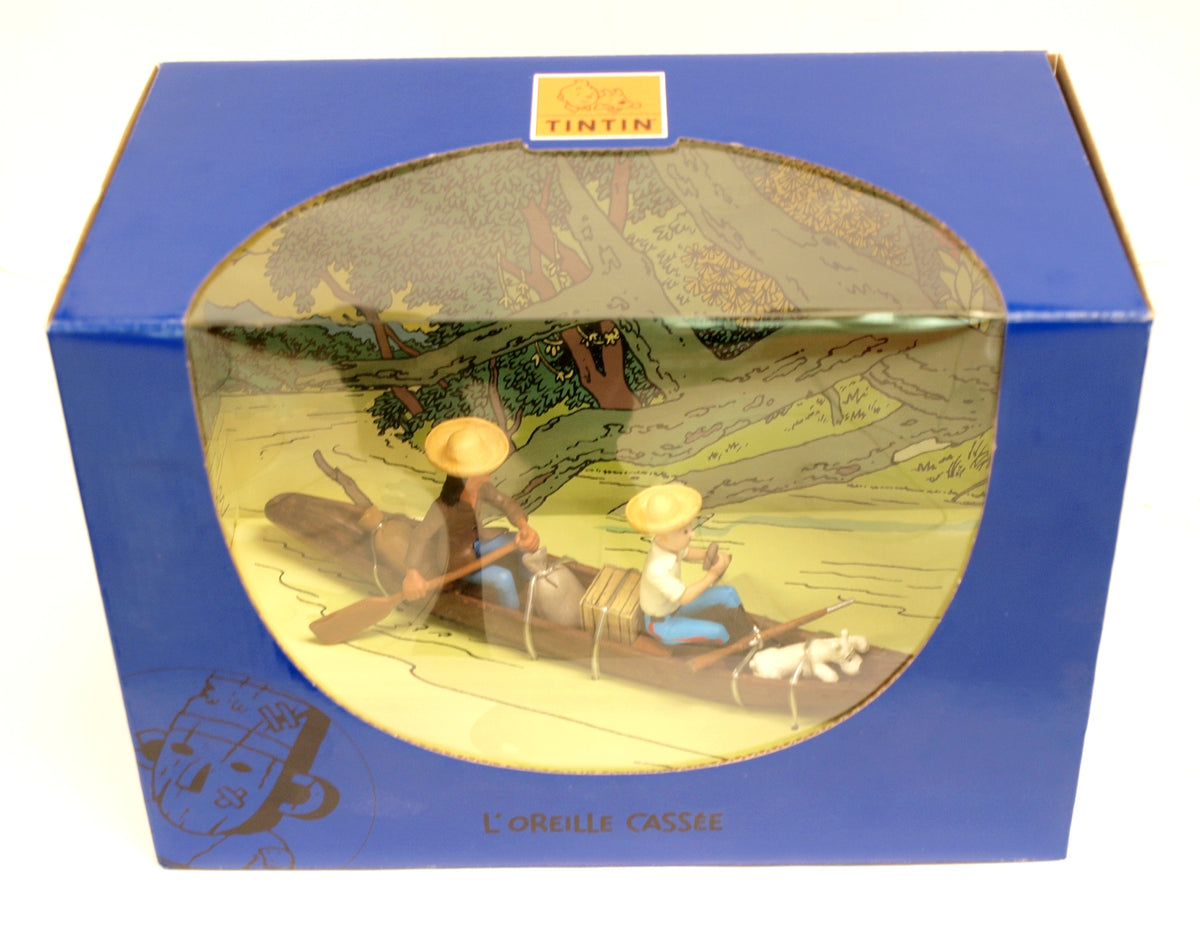 Pirogue de Tintin Moulinsart 46956 L'Oreille Cassée – La Marque Zone Pirogue de Tintin Moulinsart 46956 L'Oreille Cassée – La Marque Zone