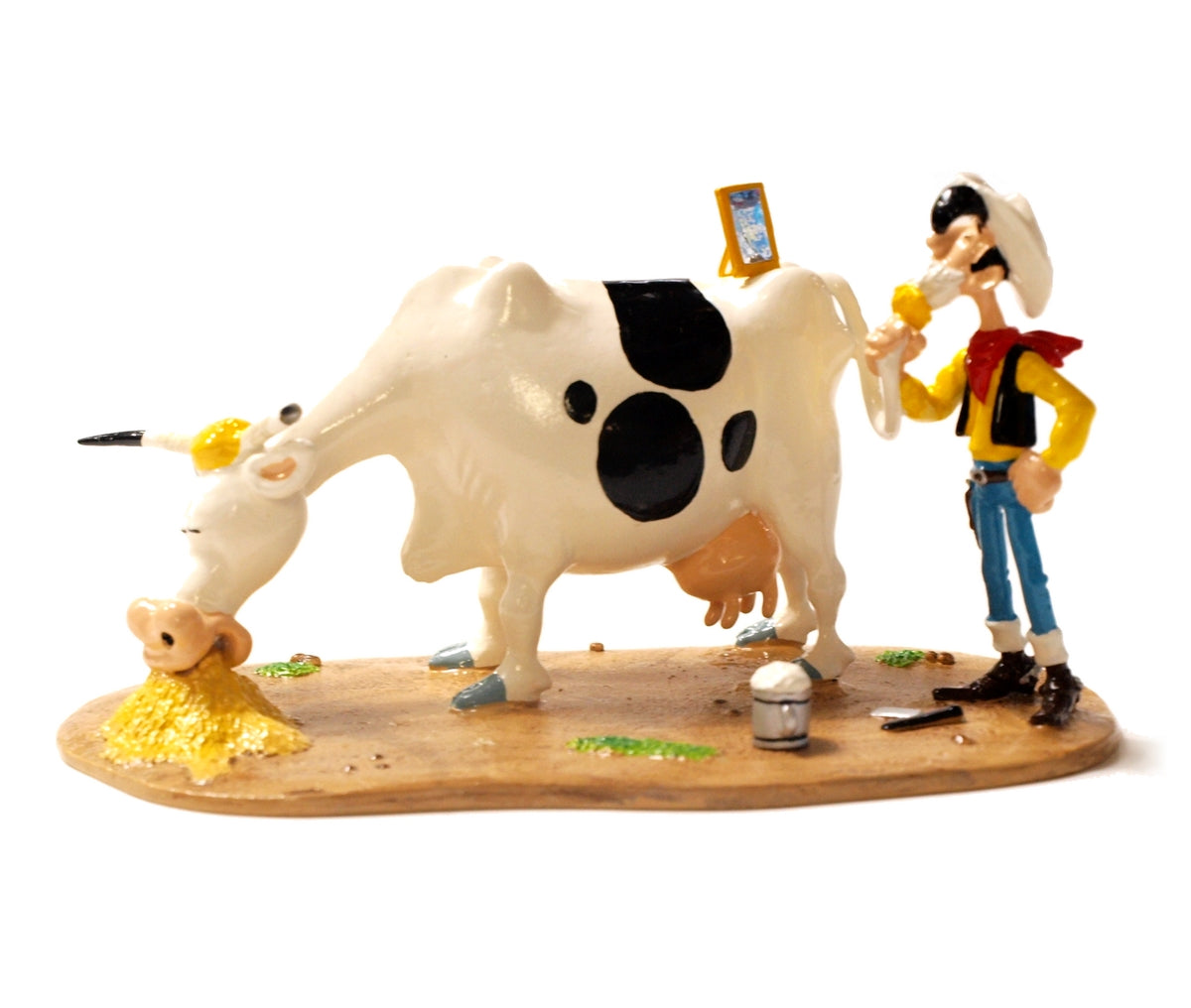 Mini Figurine Lucky Luke Avec Pistolet – Occasion Très Bon État, Thème BD