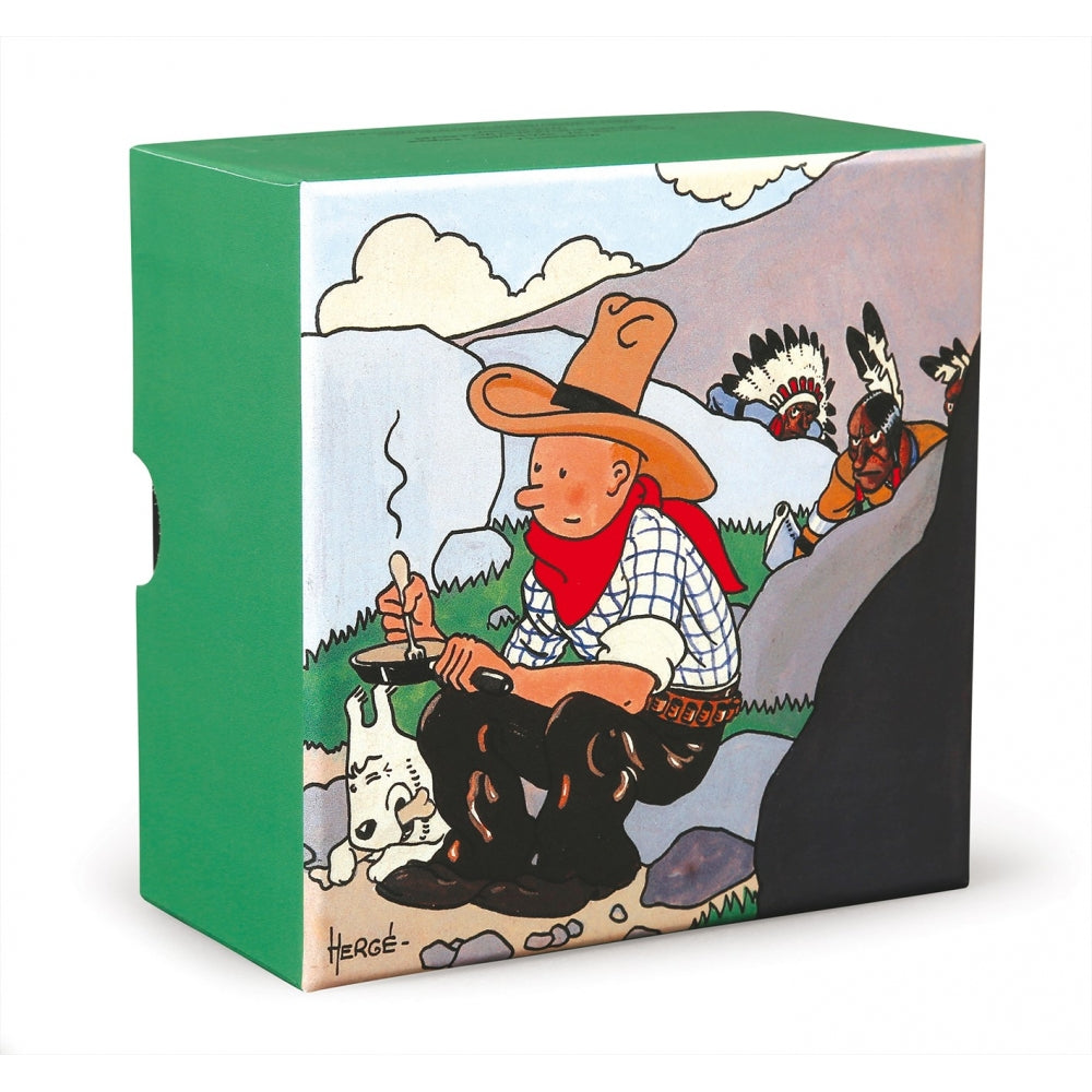 Lot De 4 Figurines Tintin Monochromes Vintage - Marque Stenval, Occasion