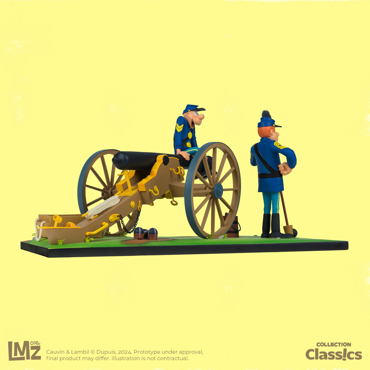Statuette Métal Tuniques Bleues - Decotoys Chesterfield 20561 - Limite