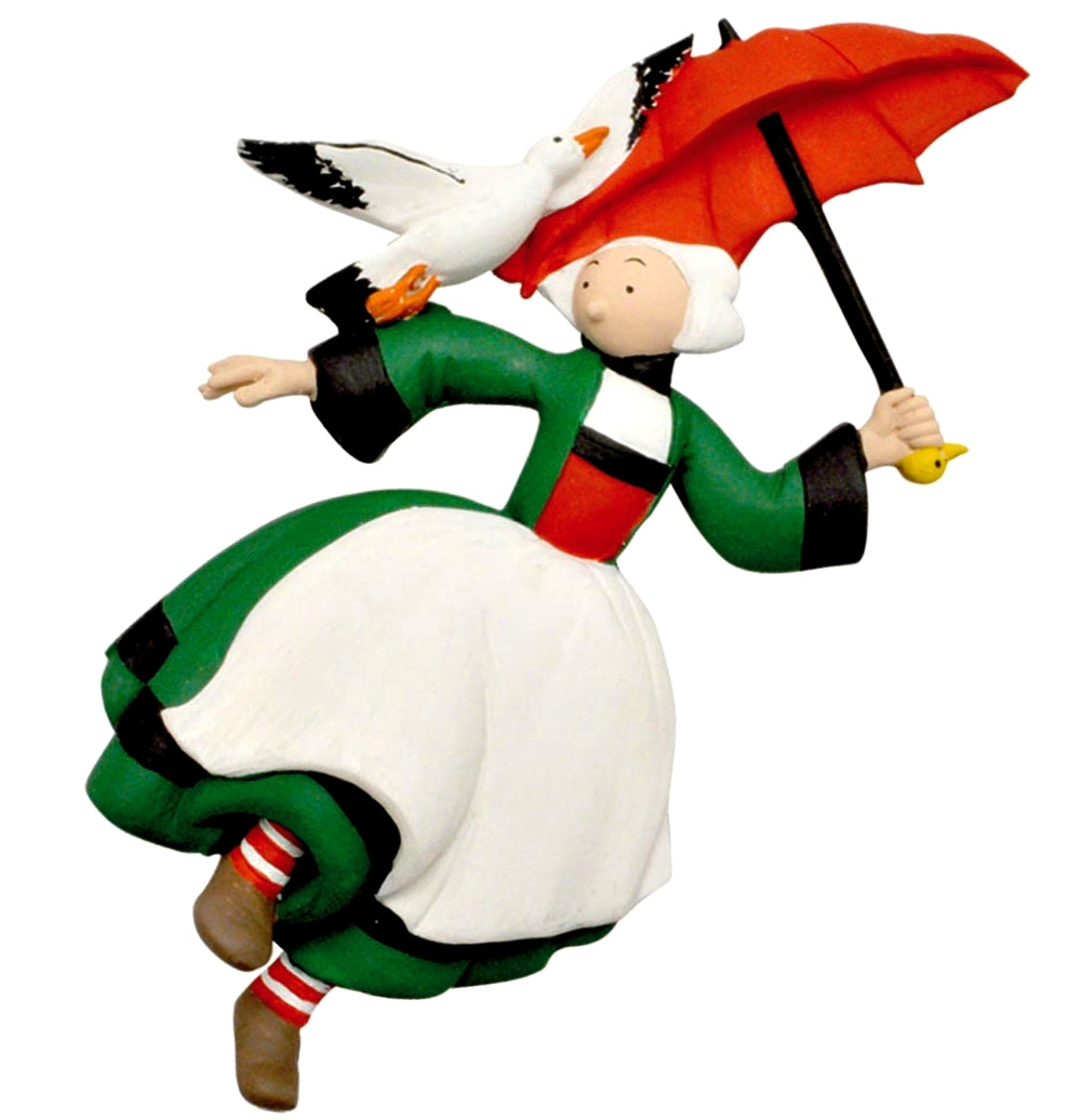 Figurine de collection Plastoy Bécassine portant une carte postale 61001 ( 2019
