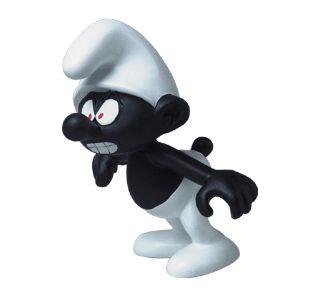 Figurine Schtroumpfs – Résine Collectoys N°155 – Schtroumpf Noir – Boîte D’origine