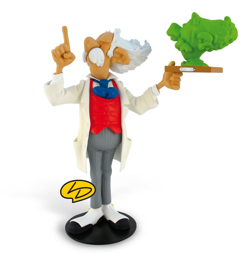 SPIROU: LE PROFESSEUR CHAMPIGNAC - statuette résine 19 cm, leblon