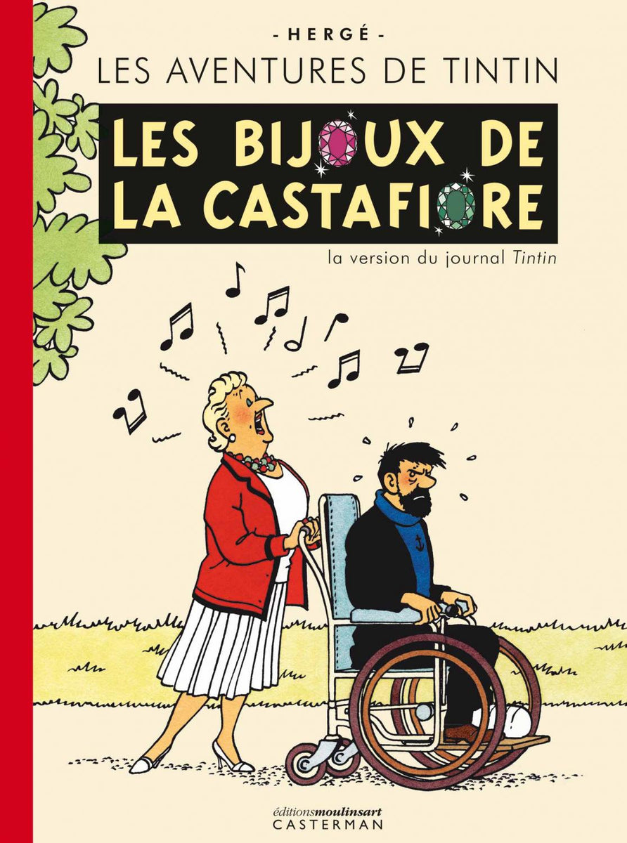 TINTIN Les bijoux de la castafiore - la version du journal de 