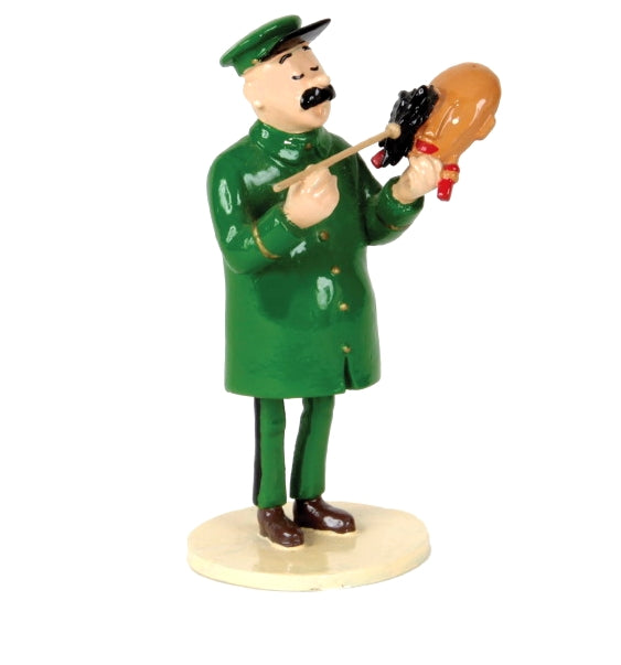Figurine Tintin - Dupondt En Métal - Hauteur 7 Cm - Occasion Bon état
