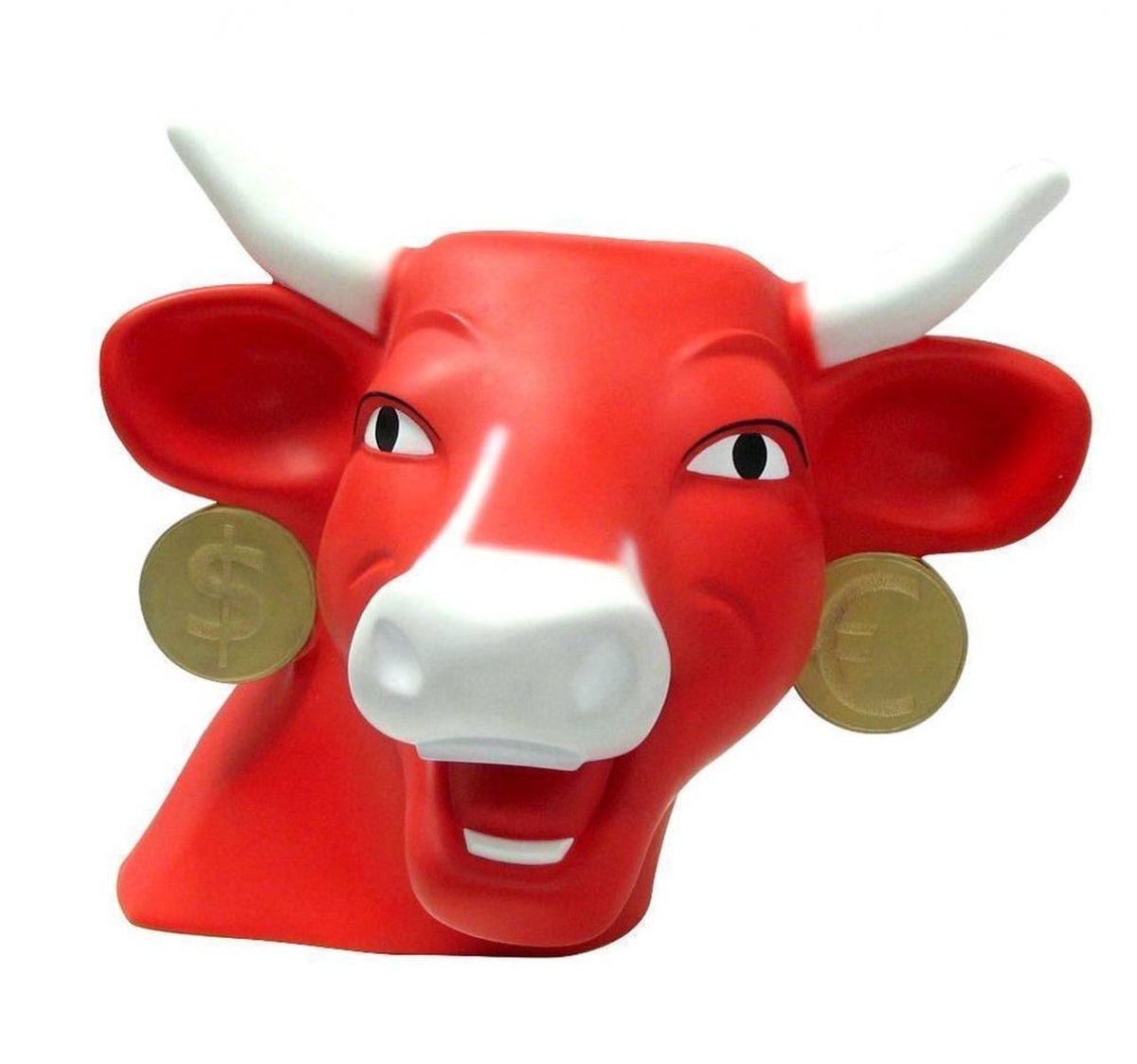 Statue vache en résine avec peinture multicolore H39cm - KIRI