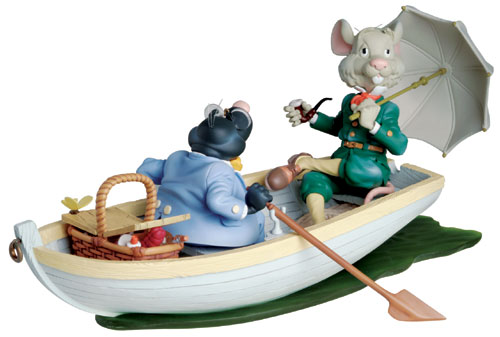 WIND IN THE WILLOWS - RAT & MOLE IN BOAT