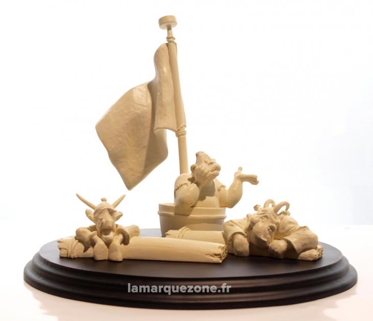 ASTERIX: LES PIRATES (Version Ivoire, Club-Passion) - 20 cm resin statue (second hand item)