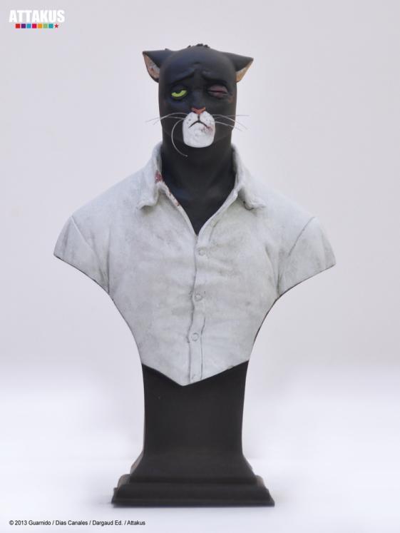 BLACKSAD: JOHN BLACKSAD #3, GUEULE CASSEE - 16.5 cm resin bust