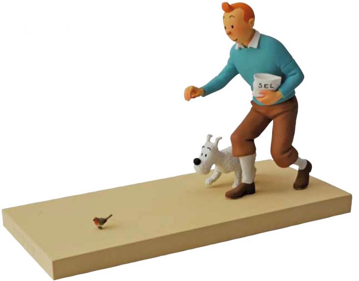 TINTIN: LE ROUGE-GORGE - 18 cm resin statue