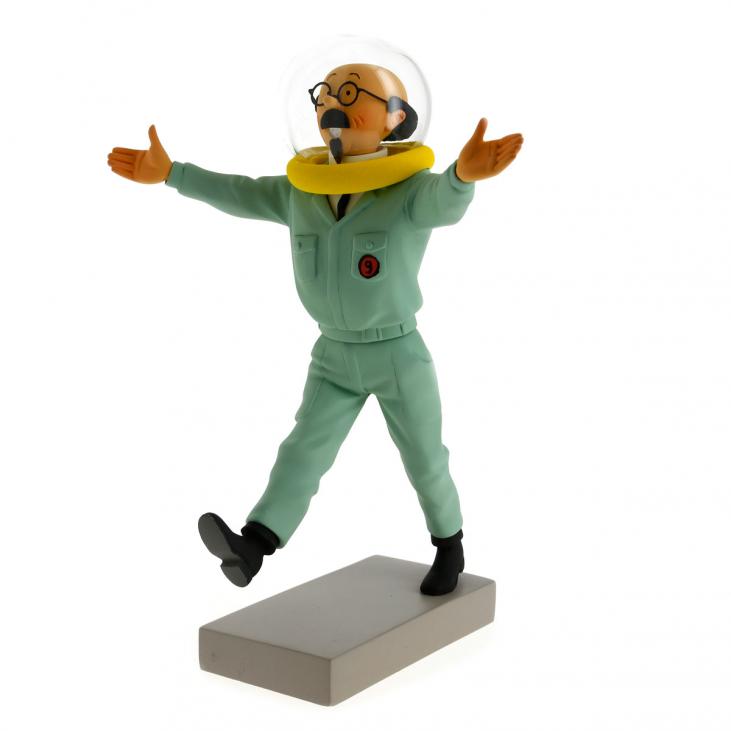 TINTIN: TOURNESOL OBJECTIF LUNE - 22 cm resin statue