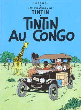 TINTIN: TINTIN AU CONGO - affiche 50 x70 cm