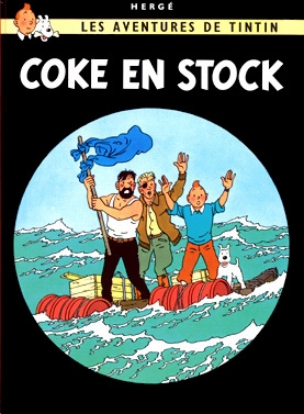 TINTIN: COKE EN STOCK - affiche 50 x70 cm
