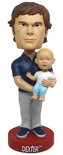 DEXTER: DEXTER & HARRISON - figurine résine bobble-head 18 cm