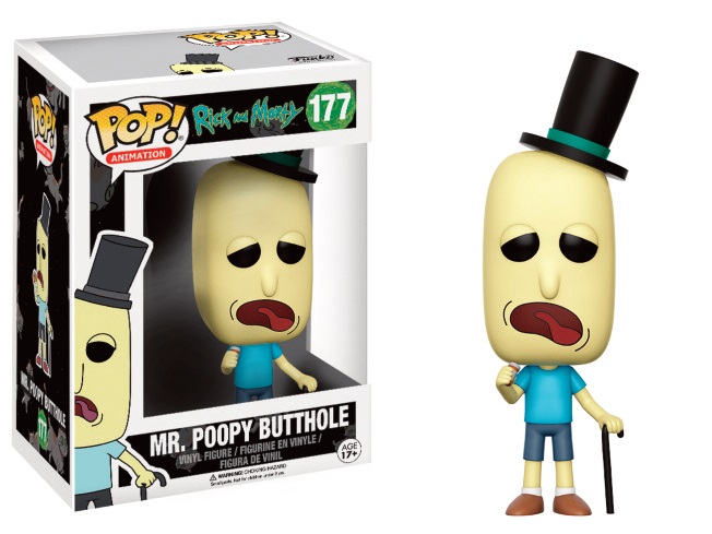 RICK and MORTY: MR. POOPY BUTTHOLE, FUNKO POP! ANIMATION #177 - figurine vinyl 10 cm