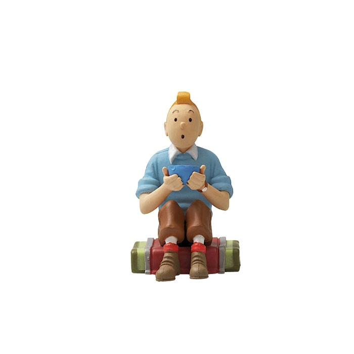 TINTIN: ASSIS TIBET - figurine plastique (petit modèle)