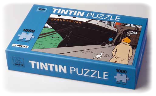 TINTIN: BATEAU KARABOUDJAN - puzzle 1000 pièces 50 x 75 cm