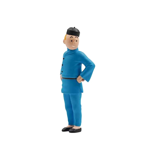 TINTIN: TINTIN LOTUS BLEU - figurine plastique (petit modèle)