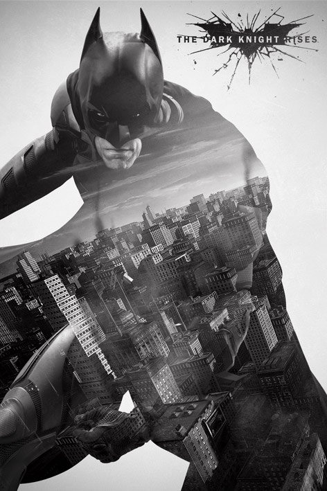 BATMAN, THE DARK KNIGHT RISES: CITY SILHOUETTE - poster 61 x 91 cm