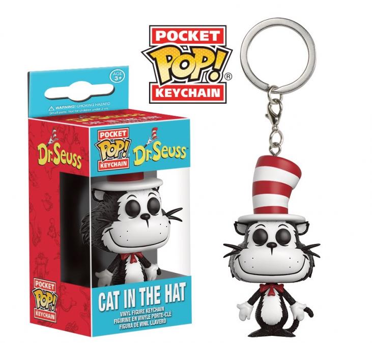 DR. SEUSS: CAT IN THE HAT, POCKET POP! - porte-clés vinyl 4 cm