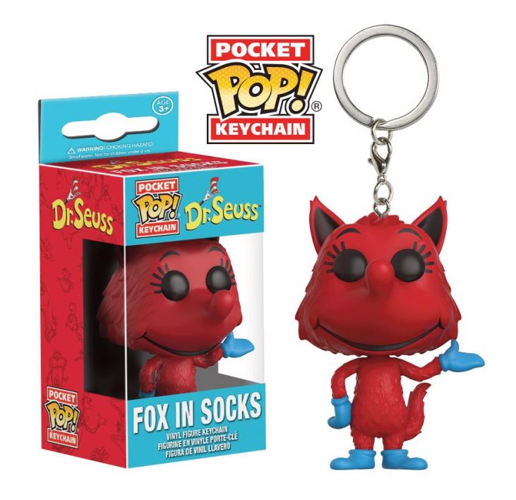 DR. SEUSS: FOX IN SOCKS, POCKET POP! - porte-clés vinyl 4 cm