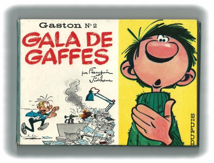 GASTON: GALA DE GAFFES - album format à l'italienne 15 x 22 cm