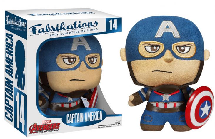 THE AVENGERS, AGE OF ULTRON: CAPTAIN AMERICA FABRIKATIONS - peluche 15 cm
