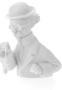 TINTIN: TOURNESOL AU PENDULE, version mate - buste en porcelaine 13 cm