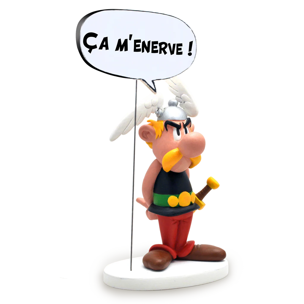 Statuette Astérix "Ca m'énerve !" Collectoys Collection BULLES nouvelle édition 2024 (000360)