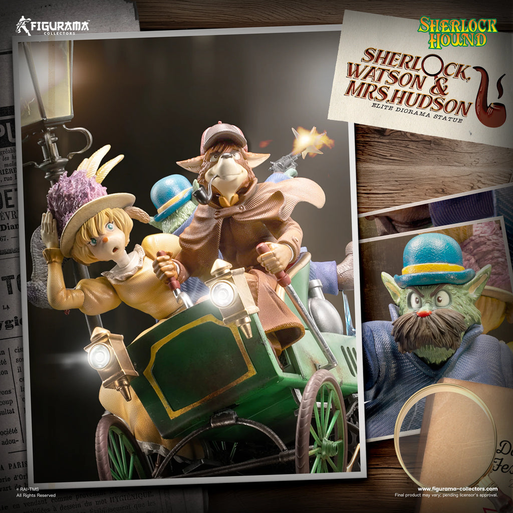Elite Diorama Statue Sherlock Holmes: Sherlock, Watson et Mme Hudson, Figurama Collectors 2025