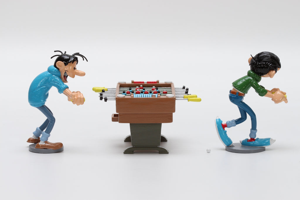 Figurine Pixi classique Gaston Lagaffe: le babyfoot Gaston et
