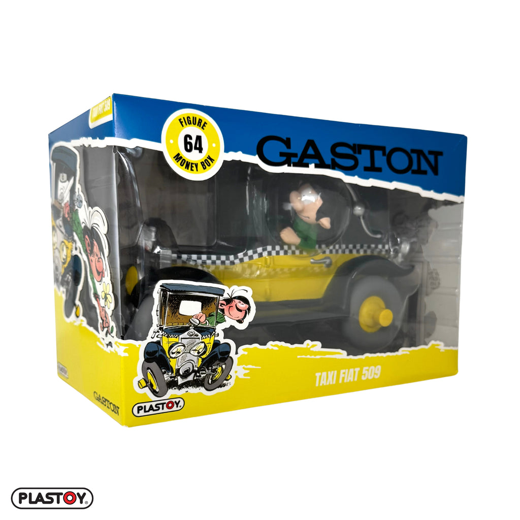 Franquin, figurine Gaston et son taxi, Plastoy, 2007
