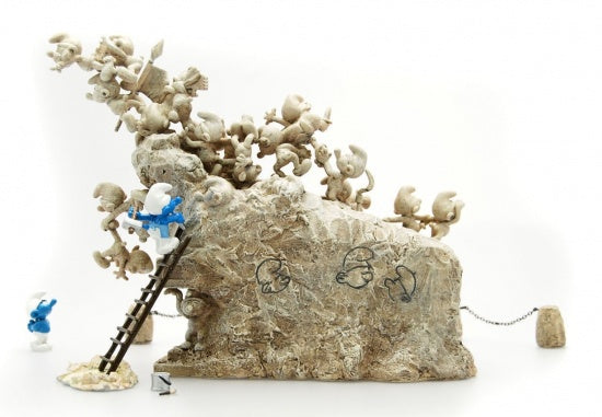 LES SCHTROUMPFS: LE MONUMENT DU CINQUANTENAIRE