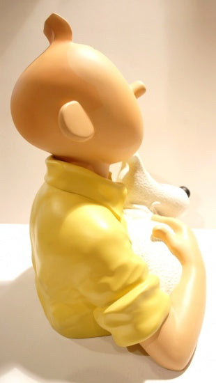 GRAND BUSTE TINTIN - statuette résine