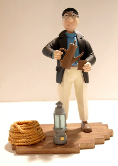 THEODORE POUSSIN - "PAUSE CAFE" - statuette résine 15 cm