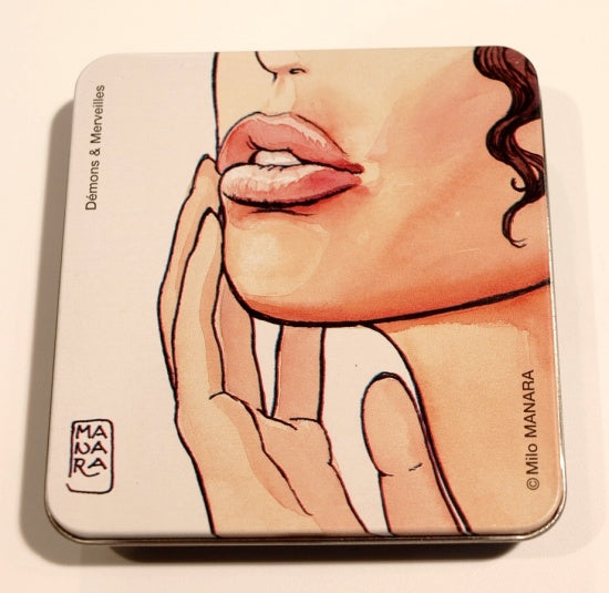 VISAGE (MANARA) - ETUI A CIGARETTES METALLIQUE