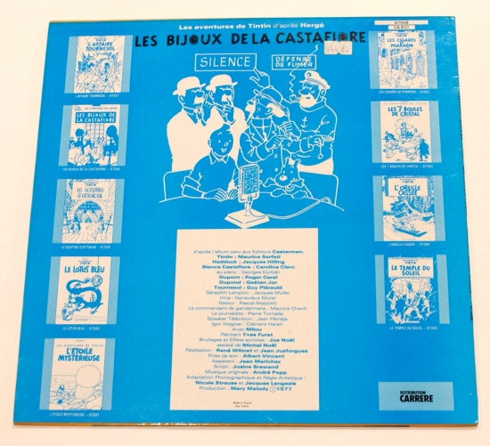TINTIN - DISQUE VINYL LES BIJOUX DE LA CASTAFIORE