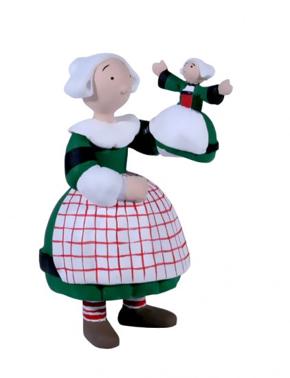 BECASSINE: BECASSINE ET SA MARIONNETTE - figurine plastique 6 cm