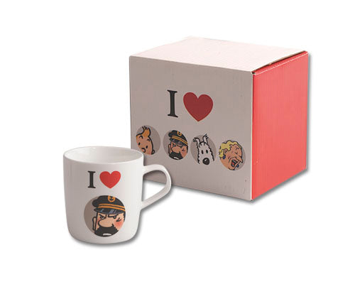 TINTIN: I LOVE HADDOCK - mug porcelaine