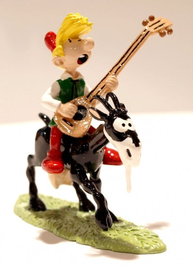 Figurine Schtroumpf PIXI Numérotée - Pirlouit Guitariste Avec Sa Biquette, Boîte Et Certificat