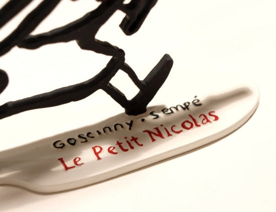 LE PETIT NICOLAS: LE PETIT NICOLAS COURANT EN SILHOUETTE - figurine métal