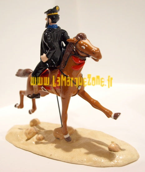 TINTIN - HADDOCK A CHEVAL - figurine métal 12.5 cm
